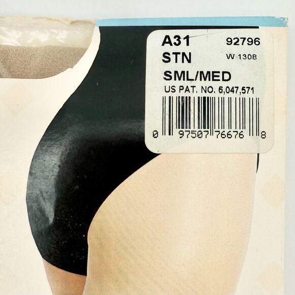 Body Wrappers Total Stetch Convertible Dance Tights Spandex BEIGE A31 SML/MED - Picture 5 of 7